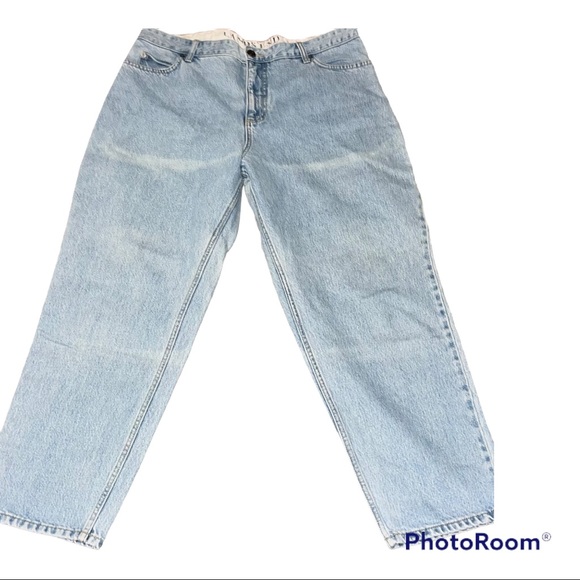 Lands’ End Light Blue Wash Jeans Women’s Relaxed Fit 16 P. Traditional Waist - Picture 1 of 9